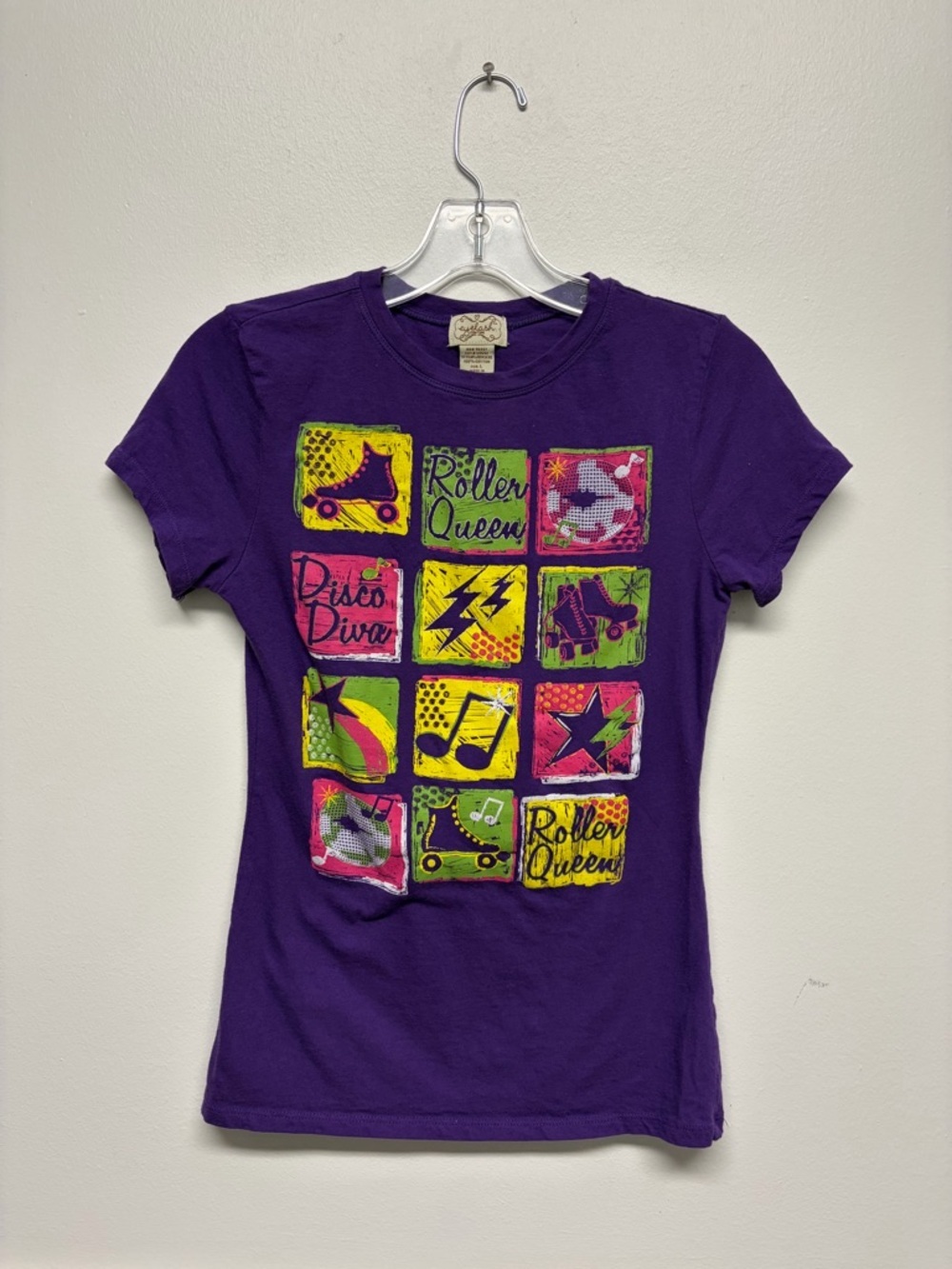 Purple Y2K Printed Top